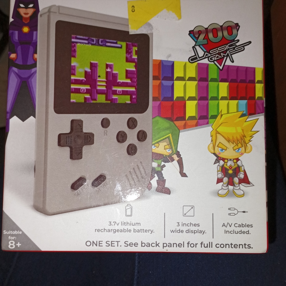 Classic Game Handheld Console - Silver